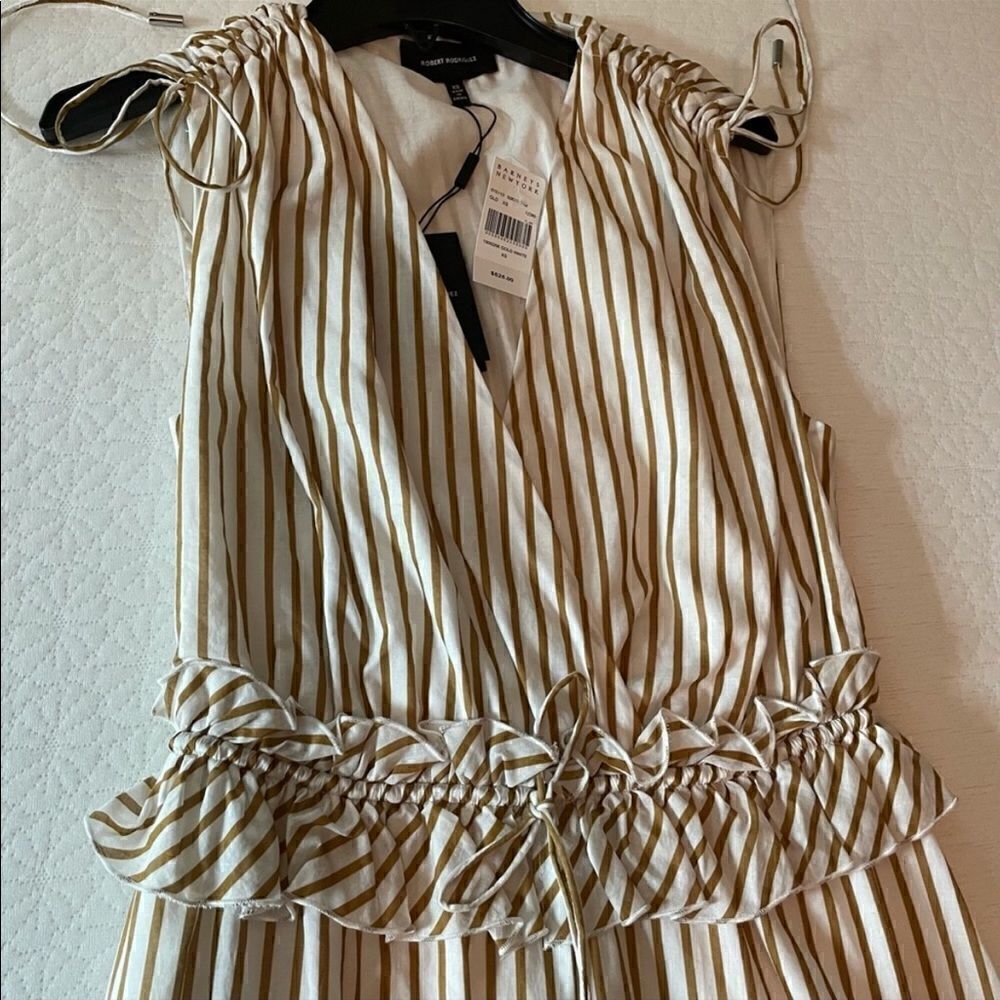 Robert Rodriguez Mariel Striped Midi Sundress, NWT From Barney’s New York - Picture 13 of 16